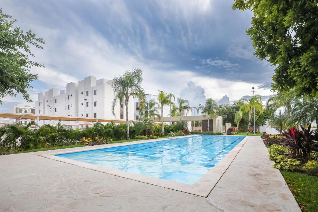 Departamento Lirios Residencial Para 5 Alberca Cancún Zewnętrze zdjęcie